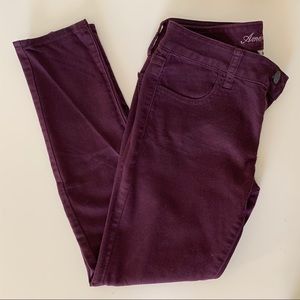 American Eagle Purple Jegging